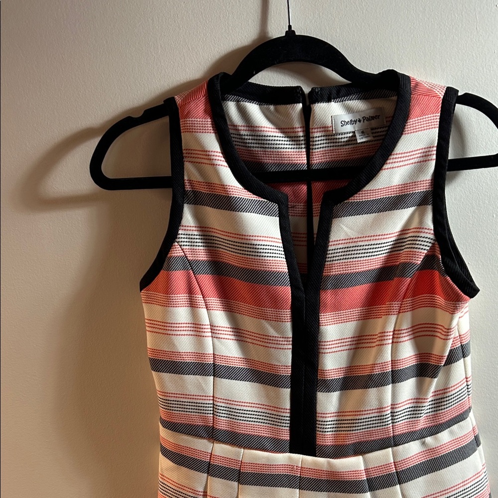 Shelby & Palmer‎ Pink and Black Striped Dress